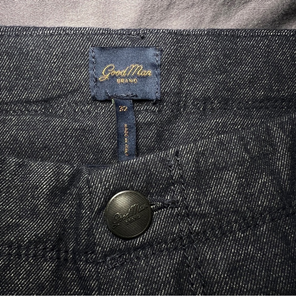 Men’s Good Man pants - size 32 Dark Blue- Black - Picture 6 of 12